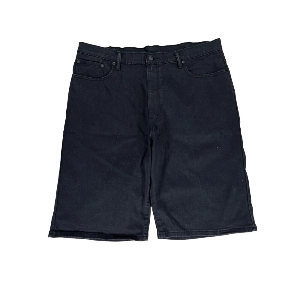 Levi's Men's Black 569 Loose Fit Denim Jean Shorts - 40
